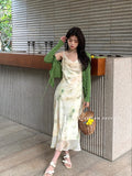 2025 Thirteen Lines popular Summer New Fungus Edge Solid Color Knitted Cardigan Versatile Sunscreen Blouse 23183