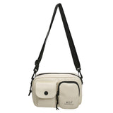 HULIANFU 2025 Casual messenger bag fashion outdoor sports Korean version small square bag simple design sense backpack Japanese ins shoulder bag