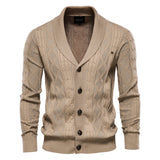 HULIANFU 2025 popular autumn and winter sweater men's new casual knitted sweater, men's jacket fashionable casual splicing men's sweater