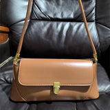 HULIANFU Bag women's niche design retro baguette underarm bag advanced sense popular new trendy single shoulder portable women's bag hand carry