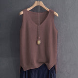 80-100 kg, fat mm loose belly cover large size ice silk suspender vest women's knitted bottoming shirt sleeveless top women's