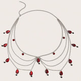 2025 Cute Ladies Acrylic Water Drop Pendant Suitable for Wedding Parties Daily Parties Birthday Wear
