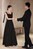 2025 light wedding dress bride simple  new high-end satin suspender out yarn collar engagement dress skirt