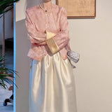 New Chinese-style improved Tang clothing, national style spring women's long skirt, spring and summer new exquisite and cold skirt A1228