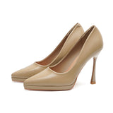 2025 1166-2 2025 new sexy pointed thin heels high heels women's waterproof table super high heels High heels
