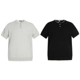 MFY220 n street niche deconstruction neutral high-end knitted sweater design men's micro-loose short-sleeved T-shirt
