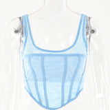 2025 Popular,  and ins autumn new open-button small top, sexy Spice Girl perspective double-layer T-shirt, suspender vest for women