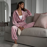 2025 Cross-border waist zipper velvet suit women's two-piece set autumn and winter fashion long-sleeved velvet suit women's high-end sense