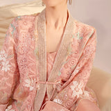 Spring  new national style mesh bead top new Chinese velvet v-neck embroidered cardigan jacket N2049