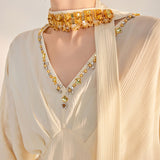 Autumn high-end temperament design sense handmade beaded top vertical straight wide-leg trousers suit female M8029