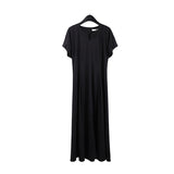 2025 THE MIND Design Temperament Dress 2025 Summer New Korean Version Simple High Waist Skinny Long Dress T293