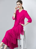 Miyake Temperament Celebrity Muse Fan Premium Sense Pleated Dress Long Large Size popular Spring/Summer Bottom Dress Autumn Dress