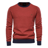 HULIANFU 2025 Knitted top men's Popular trade backing autumn and winter men's crew neck men's personalized men's jumper
