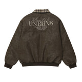CT237 n retro popular autumn and winter trend embroidered logo thickened warm men's and women's cotton jacket jacket