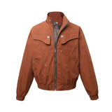 K42 n Vintage  Spring Neutral Street Python Metal Buckle Premium Men's Loose Jacket