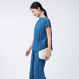 2025 short-sleeved T-shirt women's clothing 2025 new solid color simple and versatile loose and thin commuter jumper top