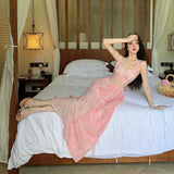 2025 Thai dopamine vitality sweet girl wears summer island beach skirt sweet and spicy style suit Sanya seaside vacation skirt