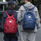 2025 Large capacity women's backpack women's high-end black and white schoolbag simple junior high school high school college student backpack