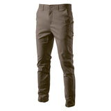 HULIANFU 2025 popular autumn and winter high-quality men's casual pants Popular trade breathable men's bottoms youth business versatile cotton trousers wholesale