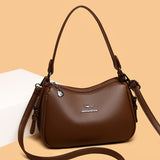 2025 hot-selling temperament women's shoulder bag fashionable and versatile commuter underarm bag simple texture bag wholesale