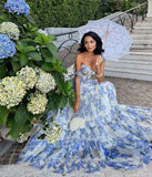 HULIANFU Cross-border new spring and summer off-the-shoulder 2025 women's clothing fashion organza fairy gas long temperament evening dress dress