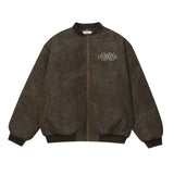 CT237 n retro popular autumn and winter trend embroidered logo thickened warm men's and women's cotton jacket jacket