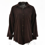 2025 autumn hot-selling new loose-fitting top women's fashion street photography Internet celebrity single-breasted cardigan long-sleeved top