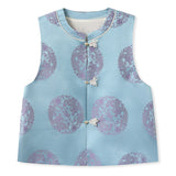 New Chinese retro heavy design rabbit buckle vest  spring national style mulberry silk vest women N3006