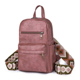 HULIANFU 2025 popular new women's backpack, 2025 retro fashion women's bag,  hot-selling commuter breast bag, backpack.