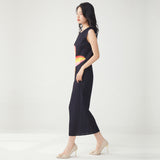 2025 temperament hip-wrapped dress high-quality summer new black printed slim long skirt straight skirt Popular style