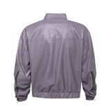 27004-popular Autumn and winter n street high-end sense retro street trendy zipper decorative design leather jacket