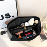 2025 Bag popular new fashionable large-capacity commuter tote bag soft leather texture handbag matte splicing shoulder bag