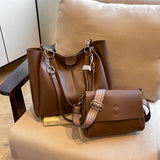 2025 Simple and fashionable large-capacity tote bag popular new splicing high-quality texture child and mother bag to work commuter bag women