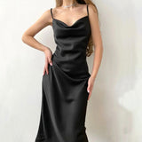 2025 Sexy swinging collar suspender fishtail dress evening dress popularwildberries hot spring fashion new products