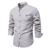 HULIANFU 2025 Spring and summer new trendy business shirt men's cotton and linen casual Japanese fashion solid color long-sleeved shirt men's beauty size