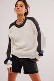 2025wholesale popular winter knitted sweater women, splicing Y2K street style round neck loose knitted sweater women
