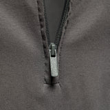 HULIANFU 2025 autumn and winter new long-sleeved POLO shirt embroidered men's casual solid color top zipper lapel pure cotton polo