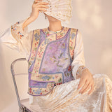 new Chinese style high-end light luxury Guochao fashion embroidery jacquard design sense loose vest M8033