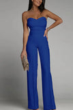 HULIANFU Cross-border spring and summer new women's clothing, Popularan, 2025n Popular trade,  new sexy slim tube top straight jumpsuit