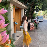 summer live broadcast hot sale, set-to-dye white, elegant and lazy Sanzhai sleeveless top, pleated fringed skirt for women