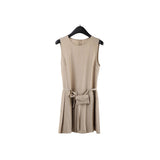 2025 THE MIND linen tencel vest dress 2025 summer new short skirt 031AX (with belt bag)