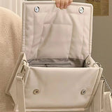 HULIANFU 2025 Soft leather cloud bag for women, simple retro large-capacity mother and child bag, high-end texture commuter underarm bag can be crossed