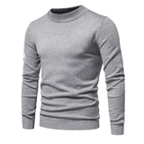 HULIANFU 2025 Autumn and winter New Popular trade thickened warm sweater men's, medium collar slim men's sweater men's multi-color knitted sweater