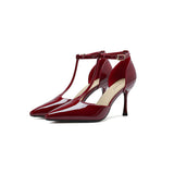 2025 811-8 One-word with hollow bag head high heels women's summer 2025 new sexy pointed thin heel high heel sandals