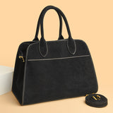 2025 Tote bag popular new matte retro handbag simple versatile messenger bag large capacity portable shoulder bag