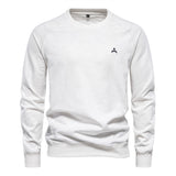 HULIANFU 2025 popular spring and autumn new leading sweater Popular trade men's loose casual solid color round neck pullover sweater trendy men