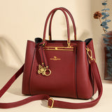 2025 popular autumn new light luxury handbag design sense large capacity messenger bag fashionable versatile multi compartment mother bag