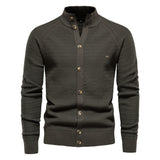 HULIANFU 2025 popular autumn and winter sweater men's new casual knitted sweater, men's jacket fashionable casual splicing men's sweater