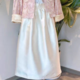 New Chinese-style improved Tang clothing, national style spring women's long skirt, spring and summer new exquisite and cold skirt A1228