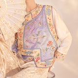 new Chinese style high-end light luxury Guochao fashion embroidery jacquard design sense loose vest M8033